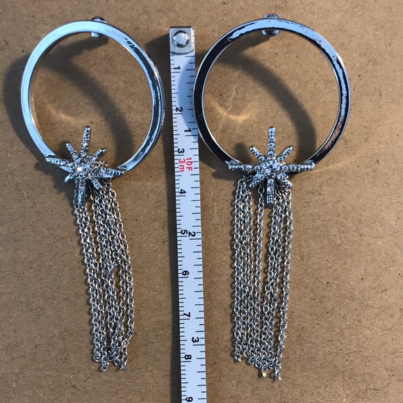 Silver Tone Earrings - Picture 3 of 3
